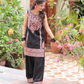 2Piece - Embroidered Leno Kara Suit (Unstiched)