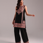 2Piece - Embroidered Leno Kara Suit (Unstiched)