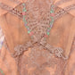 Luxury 3-Piece Stitched Organza Suit – Peach Blossom