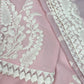 Luxury 3-Piece Stitched Organza Suit – Baby Pink &amp; White (BEST SELLER)