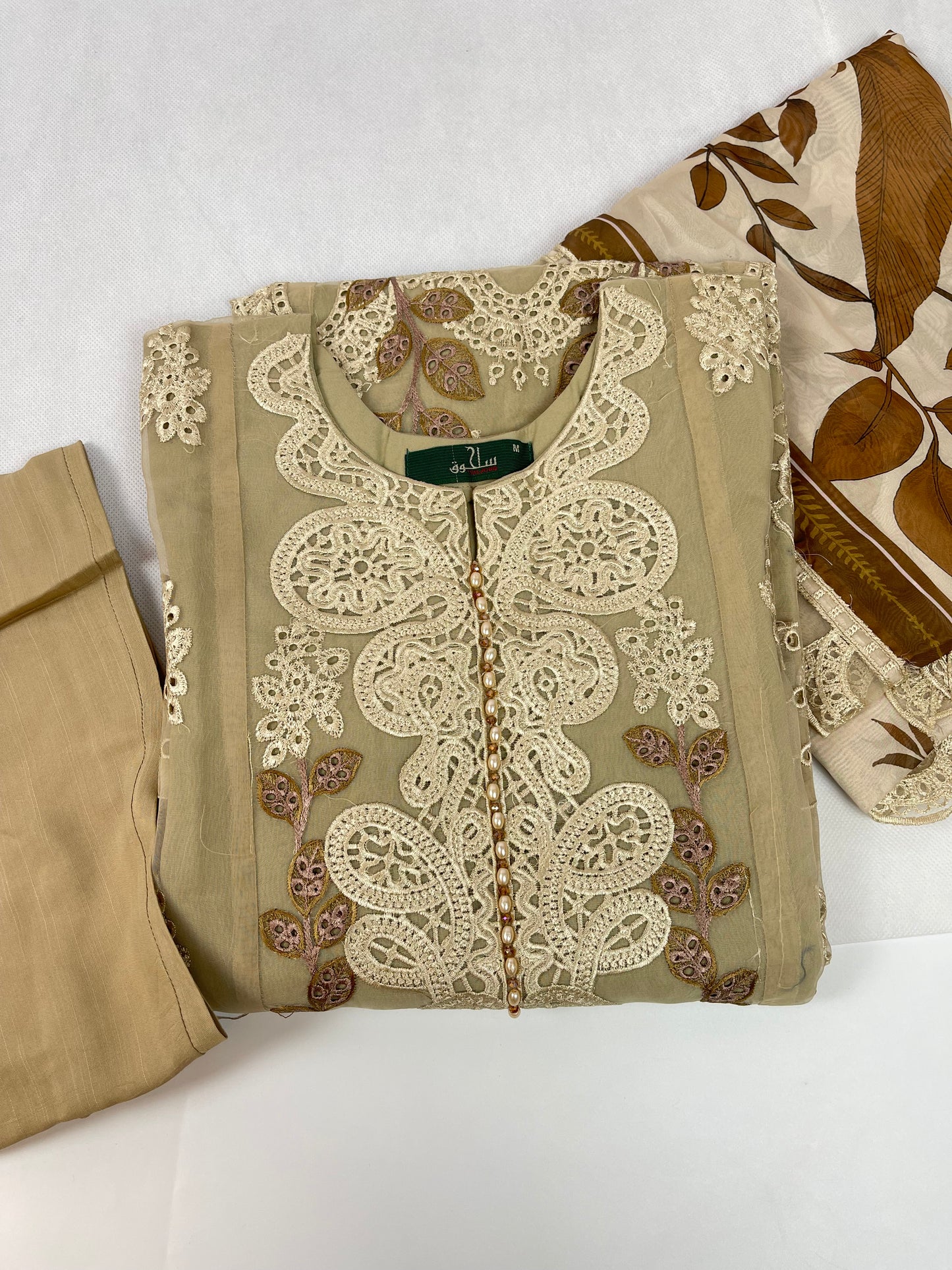 Maria B. Style 3-Piece Embroidered Suit