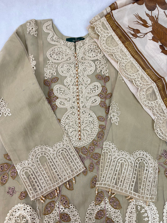 Maria B. Style 3-Piece Embroidered Suit