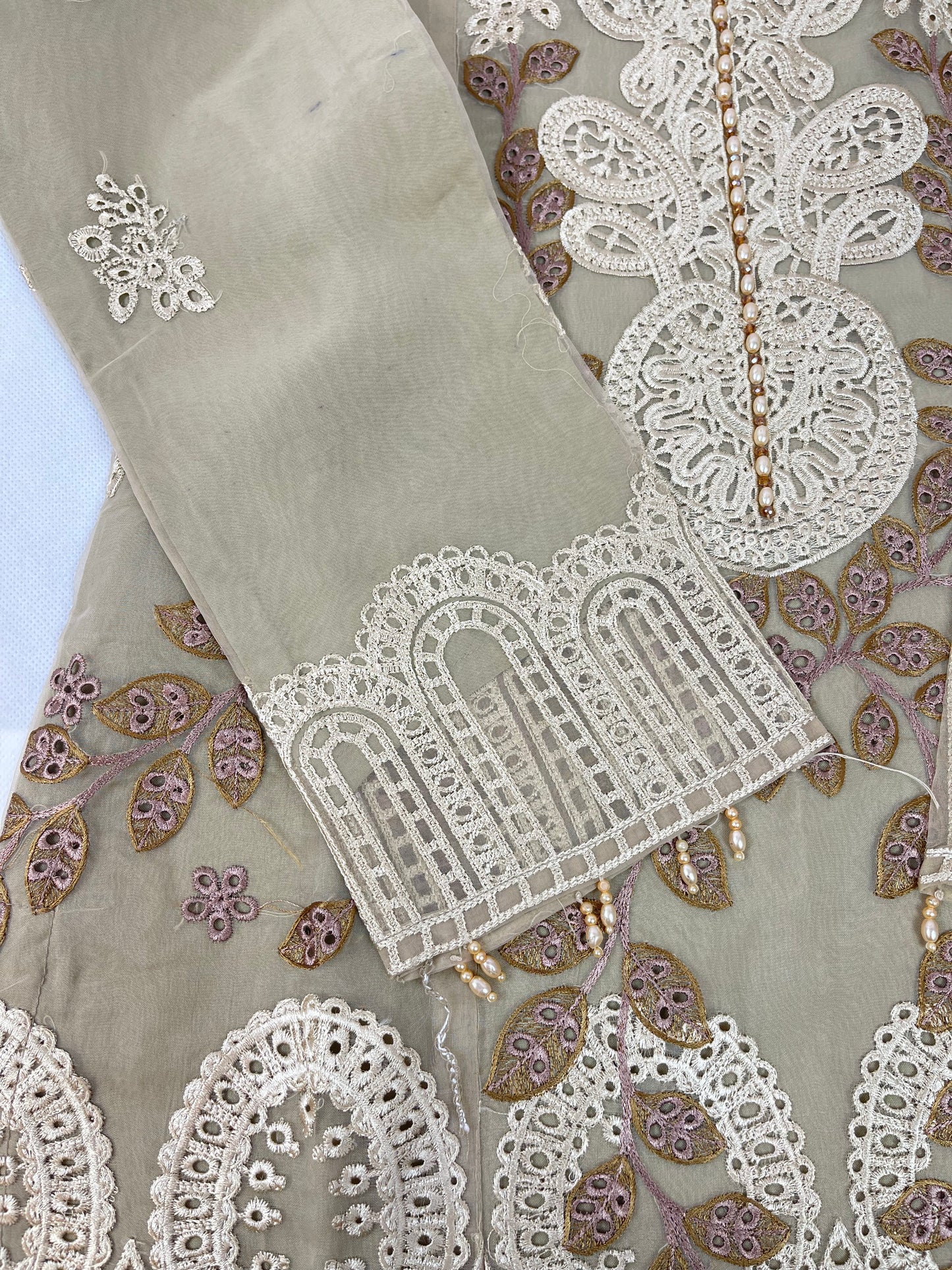 Maria B. Style 3-Piece Embroidered Suit