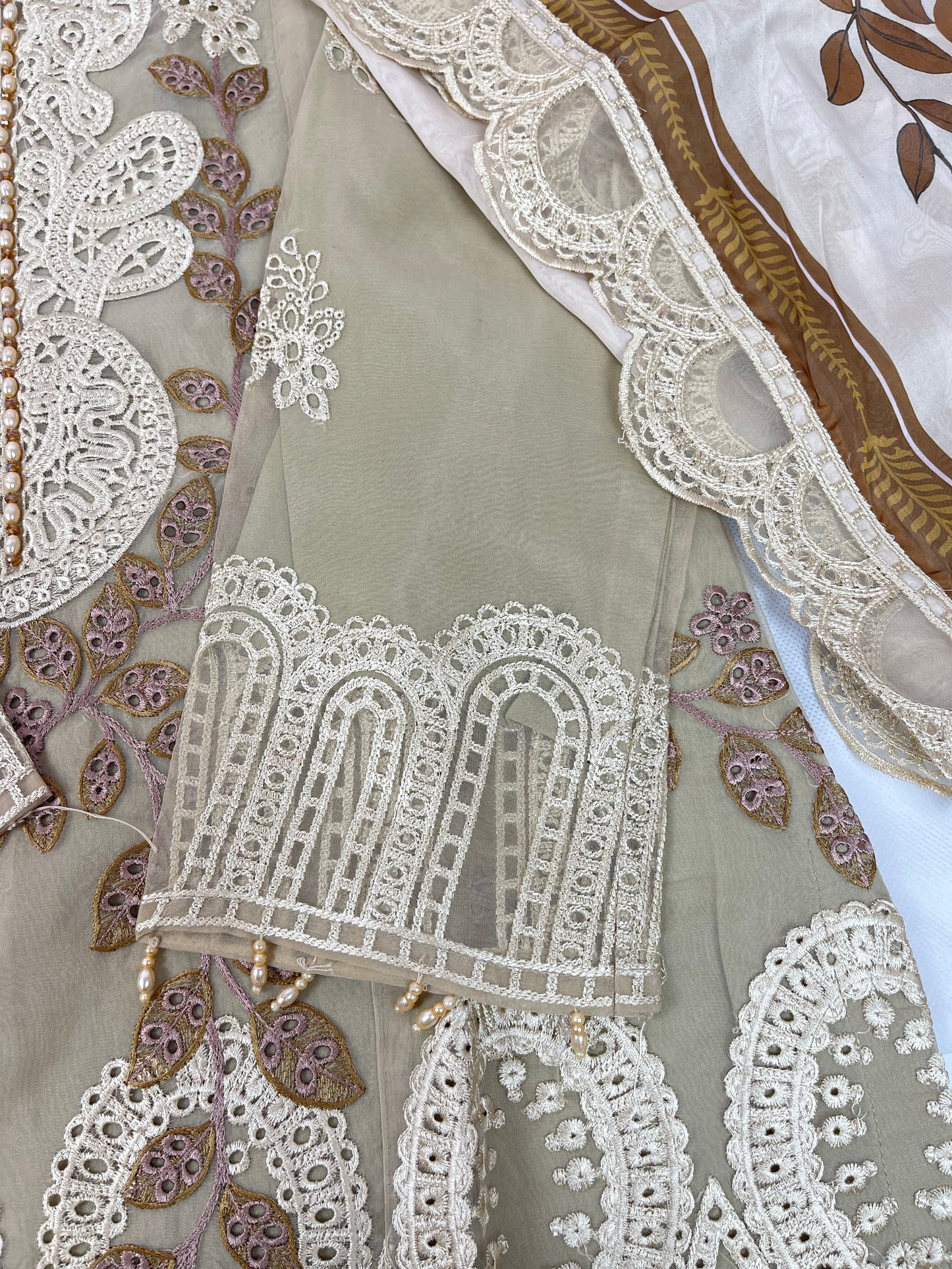 Maria B. Style 3-Piece Embroidered Suit