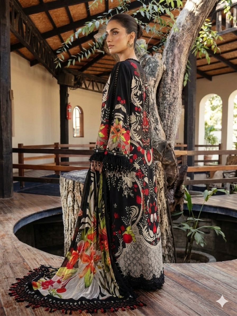 Premium 3-Piece Maria.B Inspired Suit
