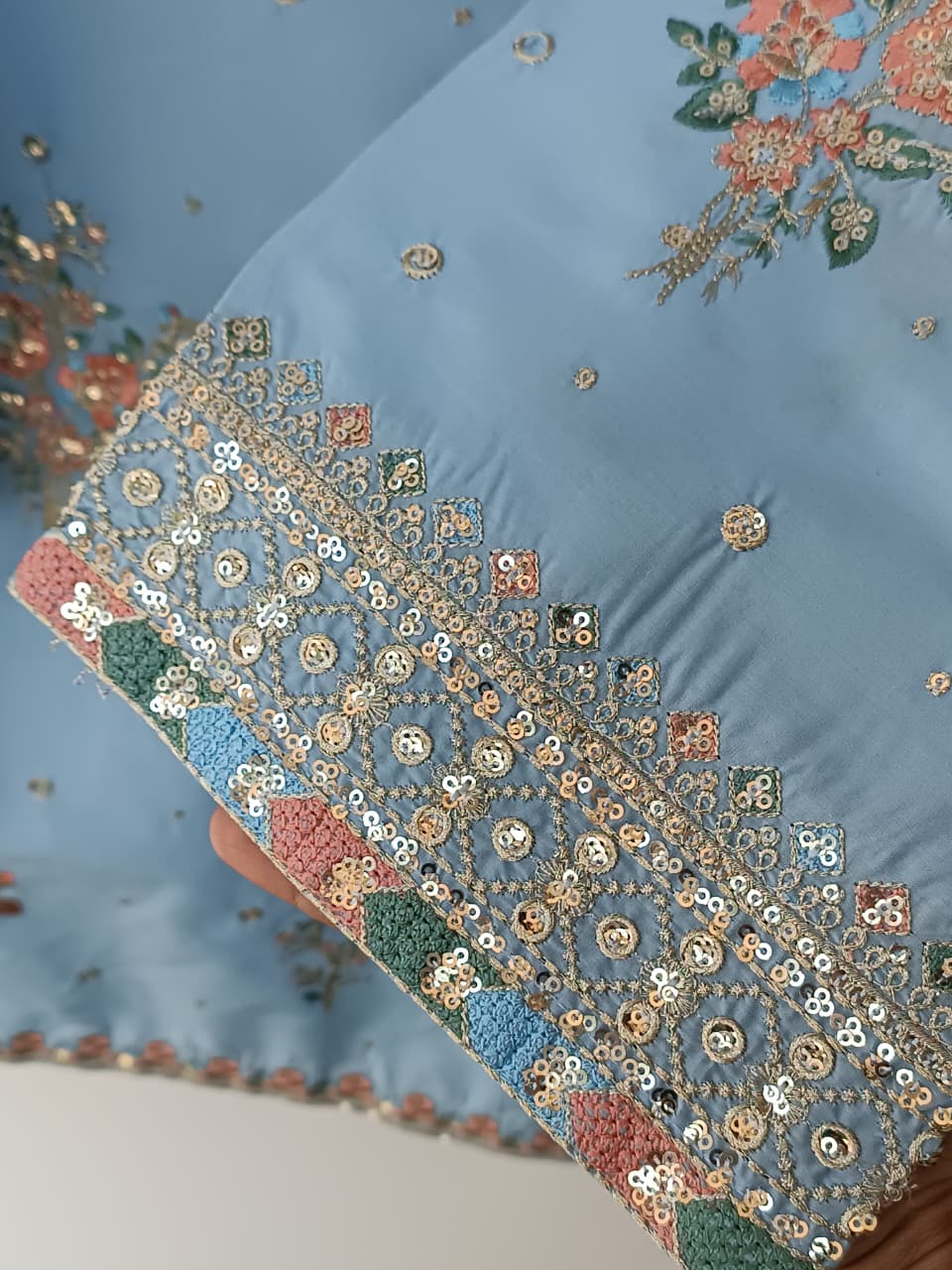 UKASHA COTTON (SKY BLUE)
