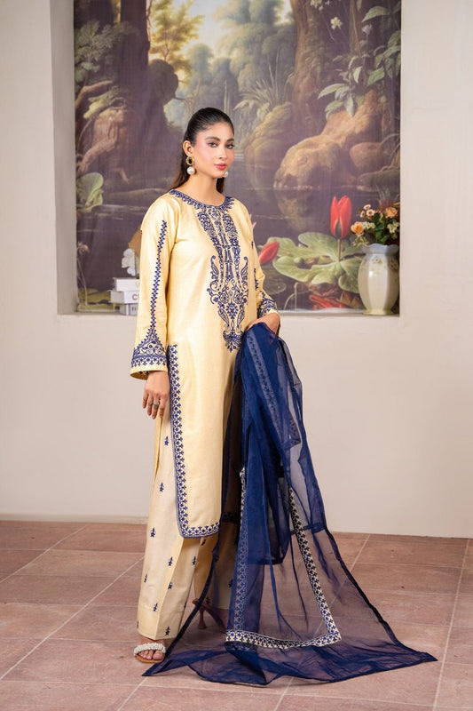 3 Piece Cotton Suit -  Premium Cotton Lawn