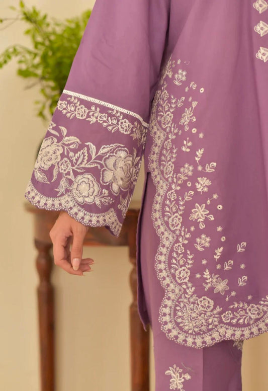 3 Piece Embroidered Suit (Pret) | Fabric: Premium Lawn