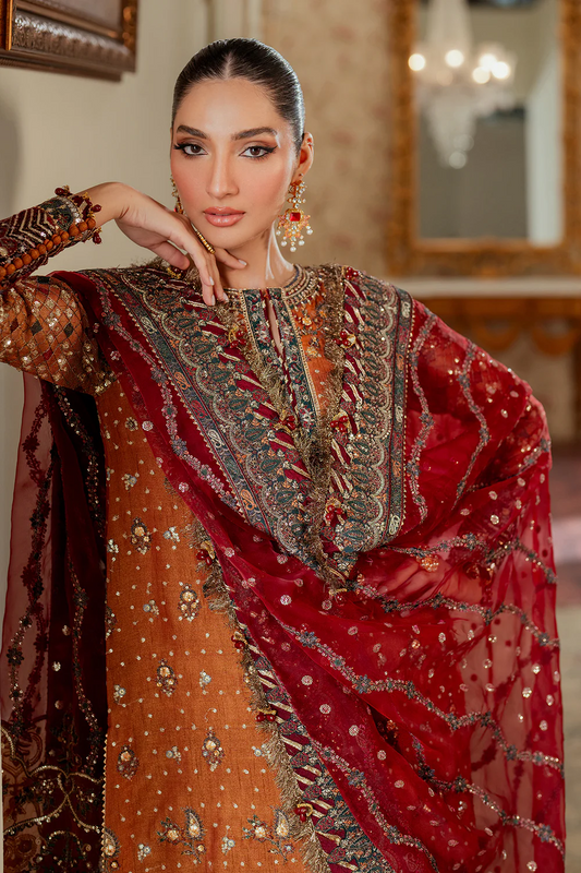 EMBROIDERED NET CH13-01 UNSTITCHED  1382